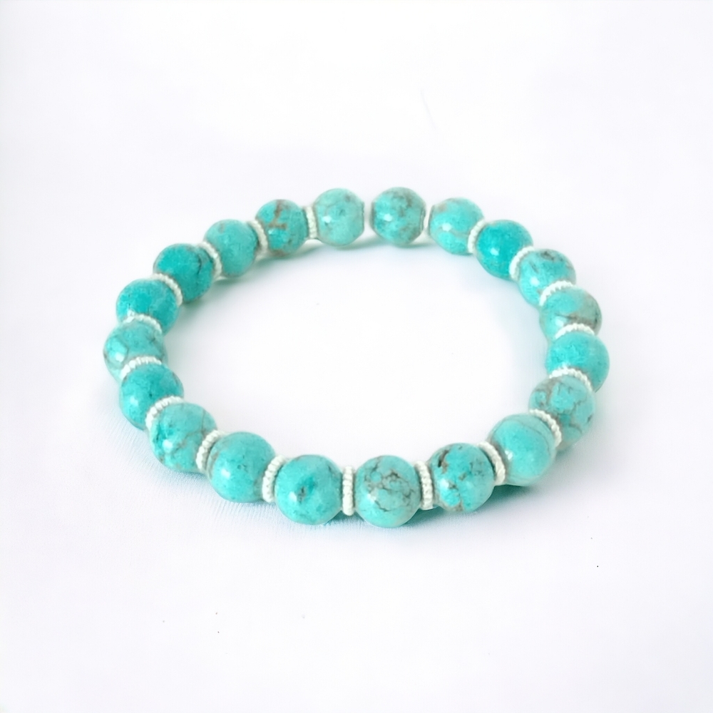 Harmony in Silver Turquoise and Sterling Silver Bracelet. NWOT Handmade